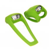 Knog Frog Strobe front and rear bike light set (Lime Green)