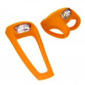 Knog Frog Strobe front and rear bike light set (Orange)