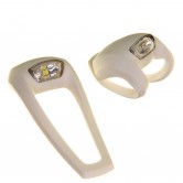 Knog Frog Strobe front and rear bike light set (White) 