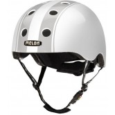 Melon Decent Double Grey Matt White Helmet 
