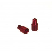 One23 Alloy Valve Caps for Presta Valves (Red)